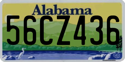AL license plate 56CZ436