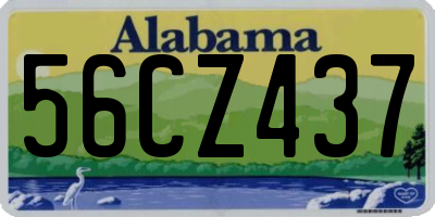 AL license plate 56CZ437
