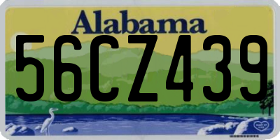 AL license plate 56CZ439