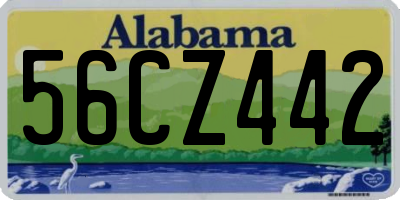 AL license plate 56CZ442