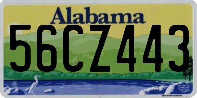 AL license plate 56CZ443