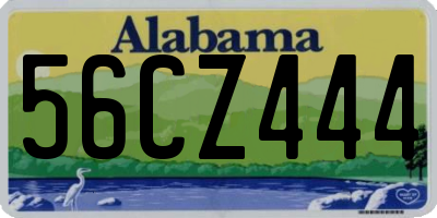 AL license plate 56CZ444