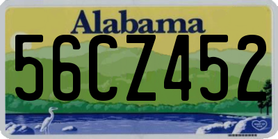 AL license plate 56CZ452
