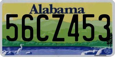 AL license plate 56CZ453