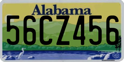 AL license plate 56CZ456