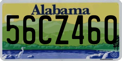 AL license plate 56CZ460