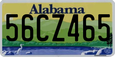 AL license plate 56CZ465