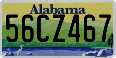 AL license plate 56CZ467