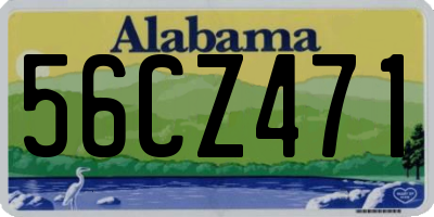 AL license plate 56CZ471