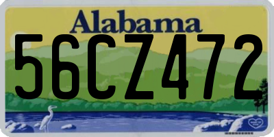 AL license plate 56CZ472