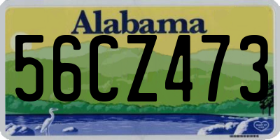 AL license plate 56CZ473