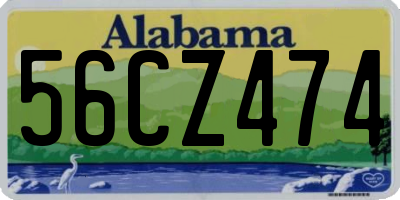 AL license plate 56CZ474