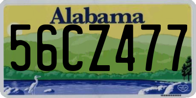 AL license plate 56CZ477