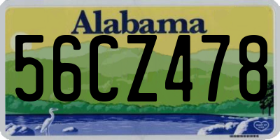 AL license plate 56CZ478