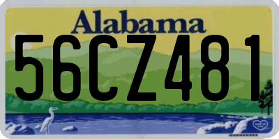 AL license plate 56CZ481