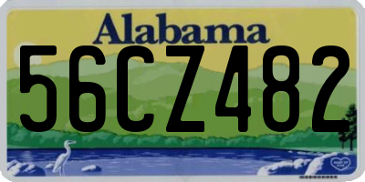 AL license plate 56CZ482