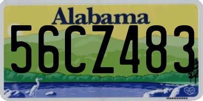 AL license plate 56CZ483