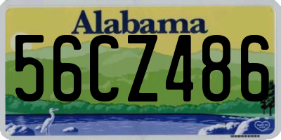 AL license plate 56CZ486
