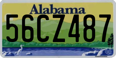 AL license plate 56CZ487