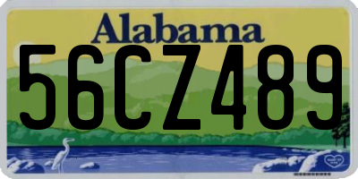 AL license plate 56CZ489