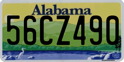 AL license plate 56CZ490