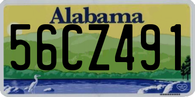 AL license plate 56CZ491
