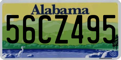 AL license plate 56CZ495