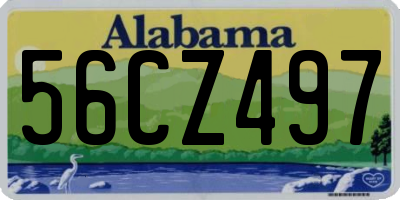 AL license plate 56CZ497