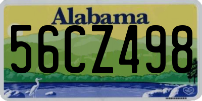 AL license plate 56CZ498