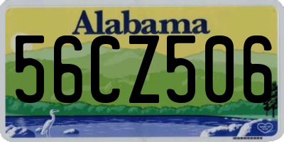 AL license plate 56CZ506