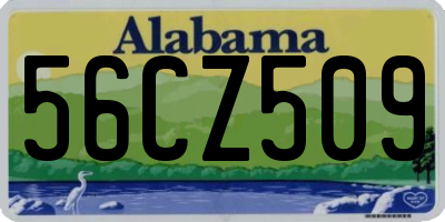 AL license plate 56CZ509