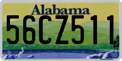 AL license plate 56CZ511