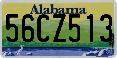 AL license plate 56CZ513