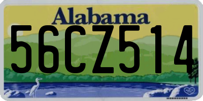AL license plate 56CZ514