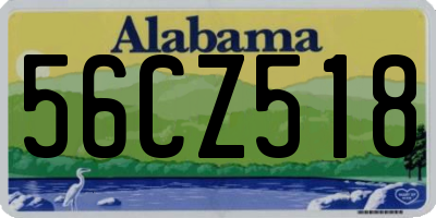 AL license plate 56CZ518