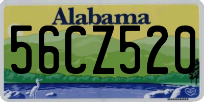 AL license plate 56CZ520