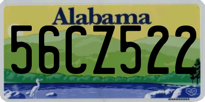 AL license plate 56CZ522
