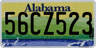 AL license plate 56CZ523
