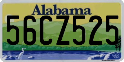 AL license plate 56CZ525