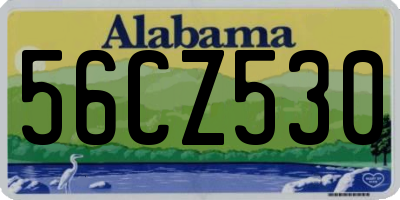AL license plate 56CZ530
