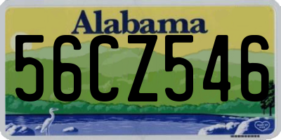 AL license plate 56CZ546
