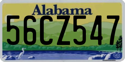 AL license plate 56CZ547
