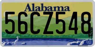AL license plate 56CZ548