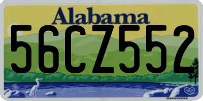 AL license plate 56CZ552