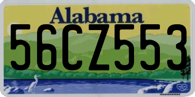 AL license plate 56CZ553