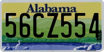 AL license plate 56CZ554