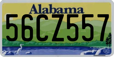 AL license plate 56CZ557