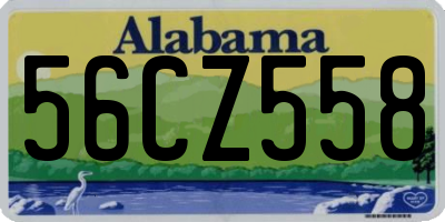 AL license plate 56CZ558