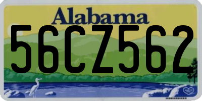 AL license plate 56CZ562
