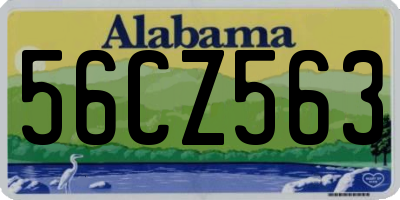 AL license plate 56CZ563